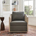 Claude Premium Leather Swivel Cane Chair - Modern Swivel Chair | Swivel Accent Chairs | Kinwell Furniture | Swivel Armchairs